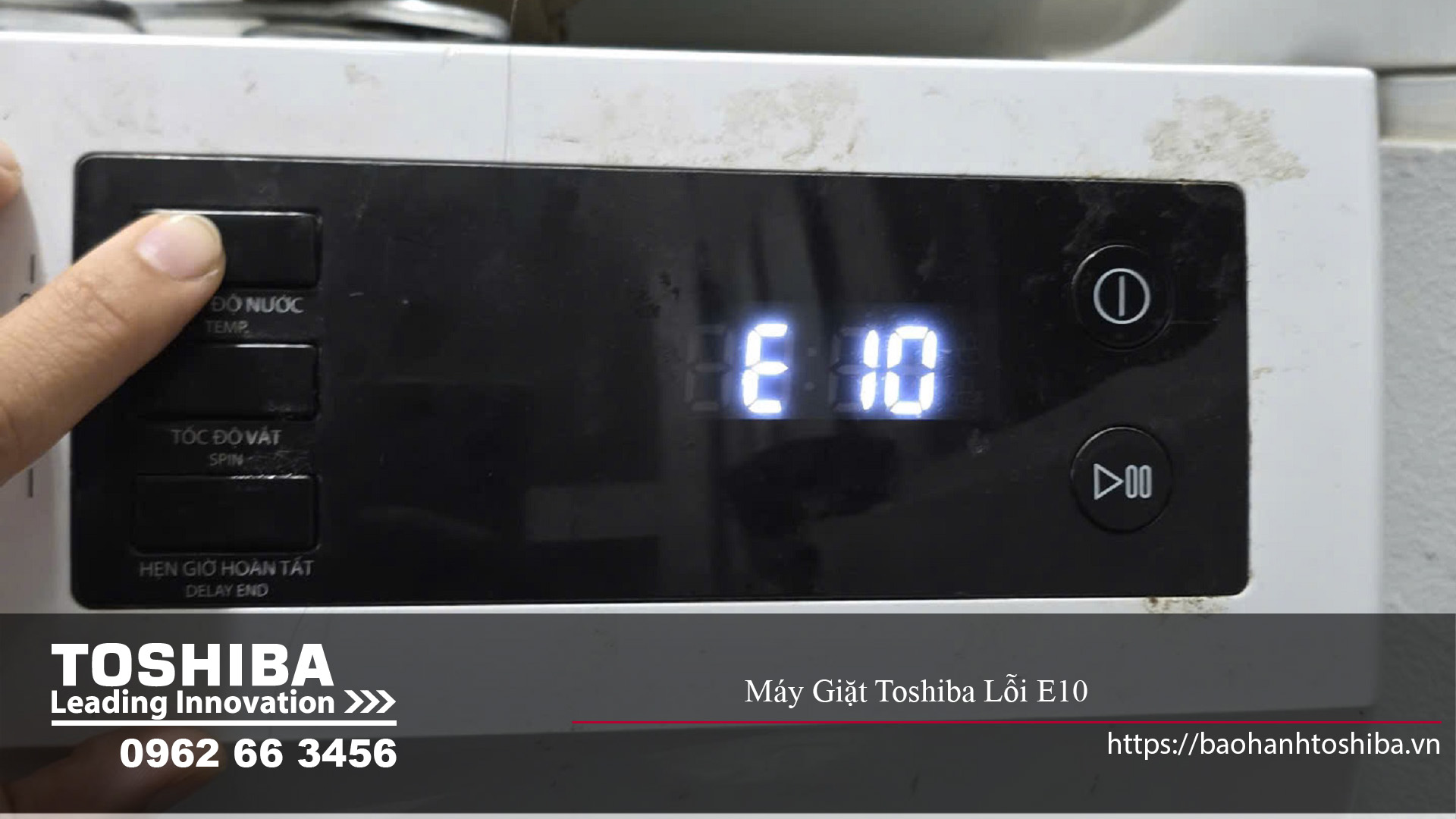 Máy giặt Toshiba lỗi E10 
