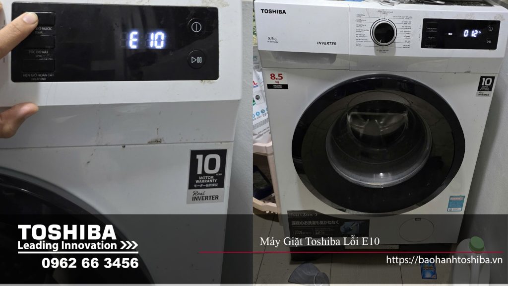 Máy giặt Toshiba lỗi E10 có nghĩa là gì?